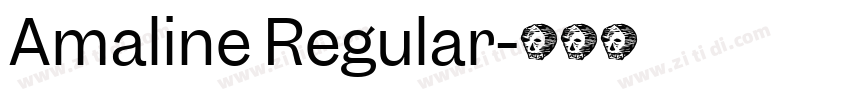 Amaline Regular字体转换